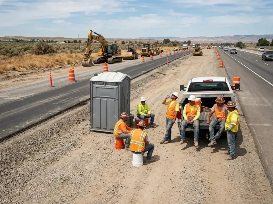 highway-road-construction-crew-007 — frequently asked questions, Porta Potty and Restroom Rentals in Cheney, WA